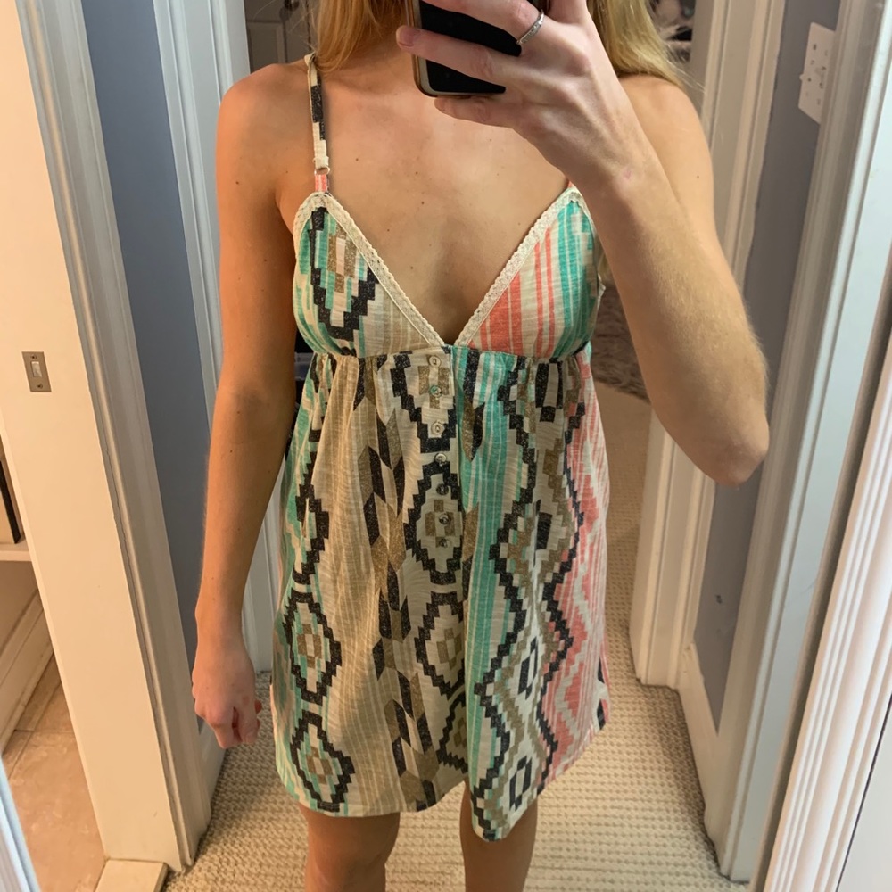 Aztec design dress